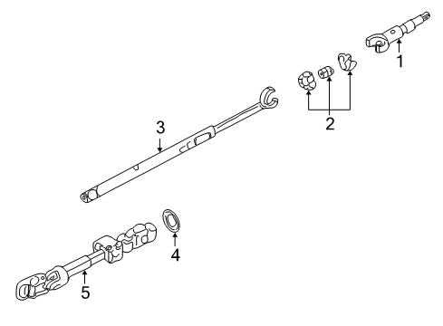 2003 Cadillac Seville Shaft & Internal Components Diagram 1 - Thumbnail