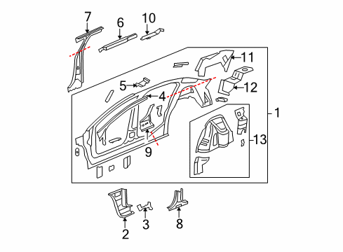 2007 Buick Lucerne Uniside Diagram 1 - Thumbnail