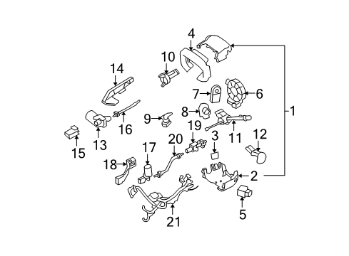 2011 Cadillac DTS Anti-Theft Components Diagram 2 - Thumbnail