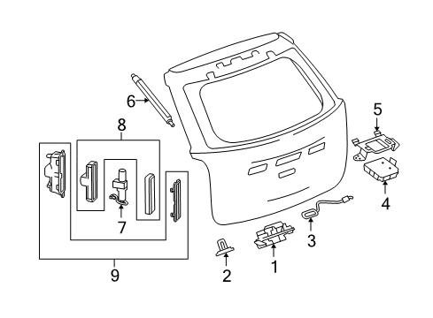 2012 Chevy Equinox Lift Gate Diagram