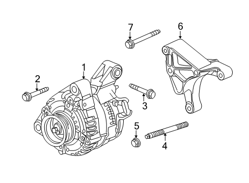 2011 Cadillac CTS Alternator Diagram 4 - Thumbnail