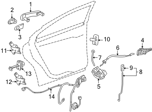 2012 Chevy Cruze Rear Door Diagram 3 - Thumbnail