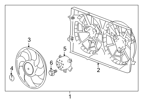 2007 Chevy Cobalt Cooling System, Radiator, Water Pump, Cooling Fan Diagram 4 - Thumbnail