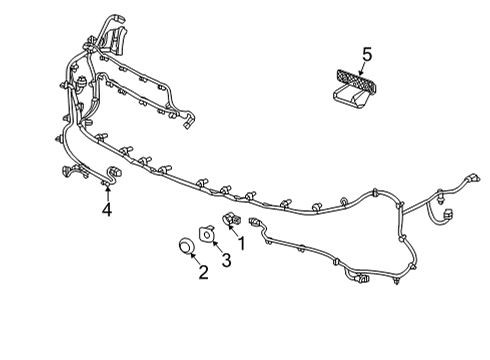 2022 Chevy Tahoe Electrical Components - Front Bumper Diagram 1 - Thumbnail