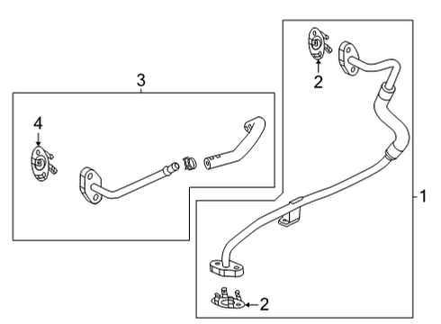 2022 Chevy Silverado 2500 HD Turbocharger & Components Diagram 1 - Thumbnail