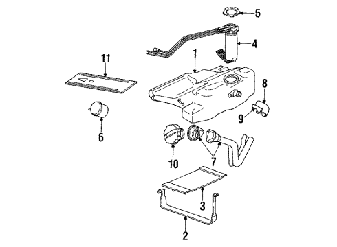 1995 Saturn SW1 Senders Diagram