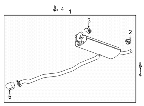 2023 Chevy Trailblazer Insulator, Exh Sys Diagram for 42708943