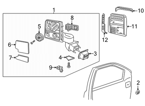 2022 GMC Sierra 3500 HD Automatic Temperature Controls Diagram 1 - Thumbnail