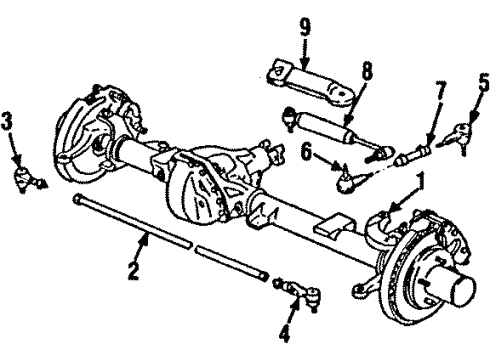 1986 GMC C2500 Steering Column, Steering Gear & Linkage Diagram 4 - Thumbnail