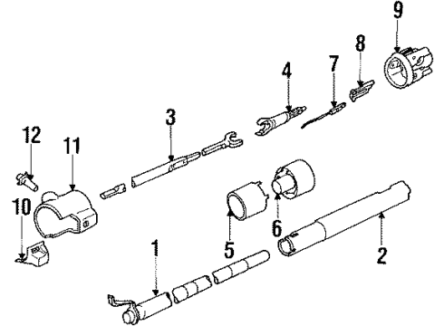 1986 Pontiac Parisienne Ignition Lock, Electrical Diagram 2 - Thumbnail