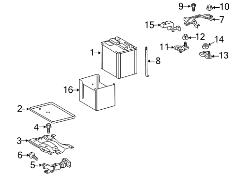 2010 Pontiac Vibe Cable,Battery Negative Cable Extension Diagram for 19204247