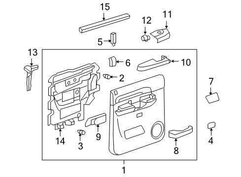 2010 Chevy Silverado 1500 Rear Door Diagram 4 - Thumbnail