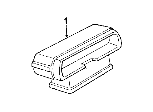 1992 Buick Century Lamp Assembly, High Mount Stop Diagram for 16512851