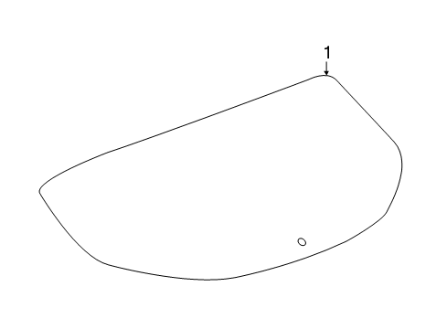 2017 Chevy Cruze Window Assembly, Rear Diagram for 39098044