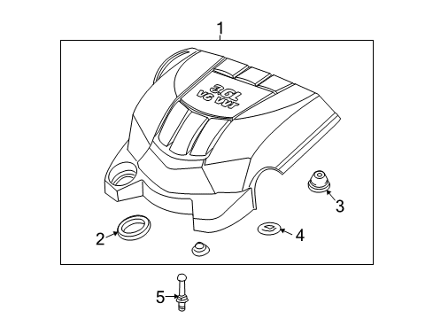 2008 Pontiac Torrent Engine Appearance Cover Diagram 2 - Thumbnail