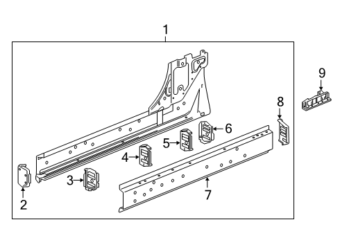 2019 Chevy Silverado 1500 Rocker Panel Diagram 4 - Thumbnail