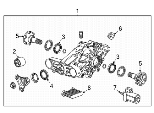 2024 Cadillac CT4 SHAFT ASM-R/AXL Diagram for 84649190