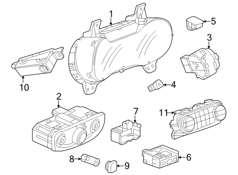 2024 Chevy Trax CLUSTER ASM-INST Diagram for 60007561