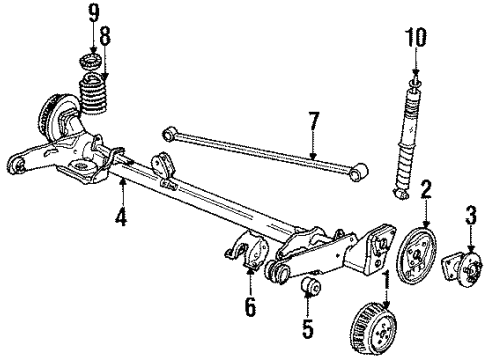 1985 Chevy Citation II Rear Brakes Diagram