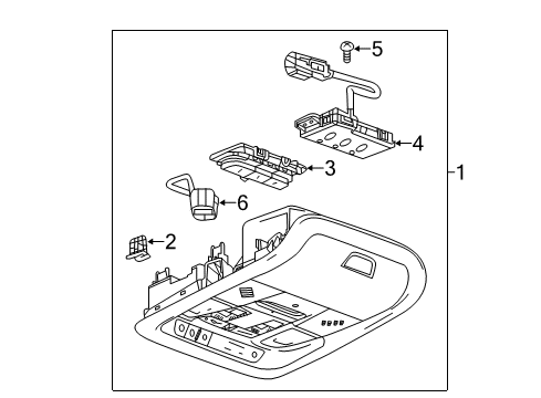 2021 Chevy Equinox Overhead Console Diagram