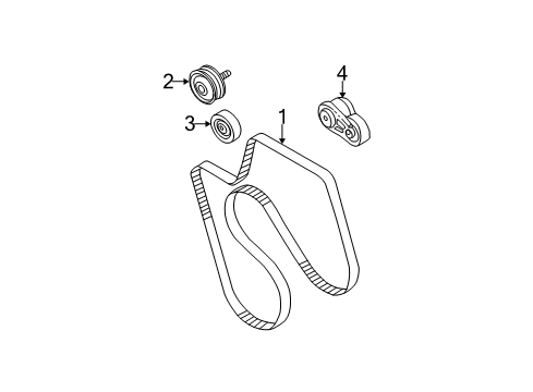 2004 Chevy Silverado 3500 Belts & Pulleys, Maintenance Diagram 2 - Thumbnail