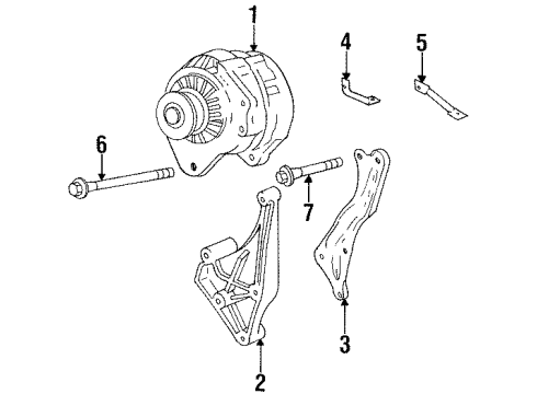 1999 Chevy Lumina Alternator Diagram 1 - Thumbnail