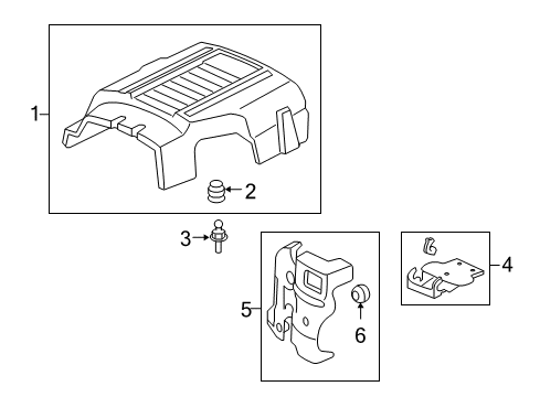 2010 GMC Sierra 1500 Engine Appearance Cover Diagram 1 - Thumbnail