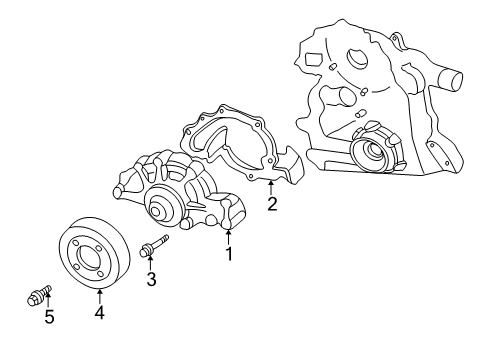 2002 Pontiac Bonneville Cooling System, Radiator, Water Pump, Cooling Fan Diagram