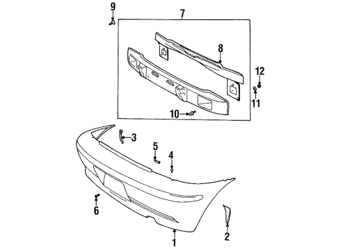 1998 Chevy Metro Bolt/Screw, Front End Sheet Metal Diagram Brace Diagram for 25614745