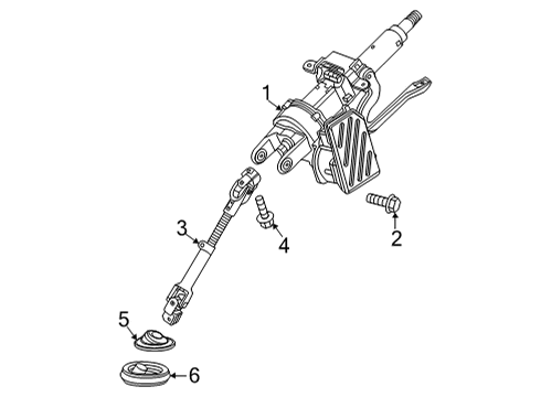 2022 Chevy Trailblazer Steering Column & Wheel, Steering Gear & Linkage Diagram 6 - Thumbnail