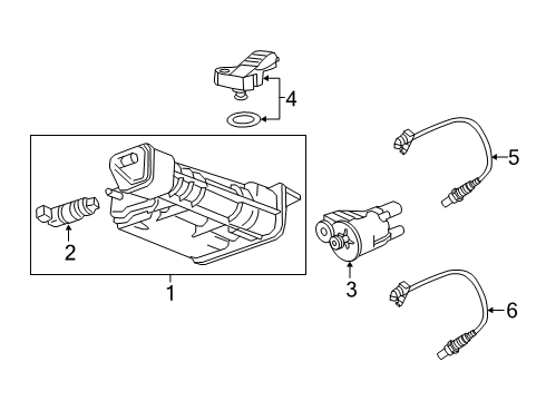 2021 Chevy Blazer Emission Components Diagram 3 - Thumbnail