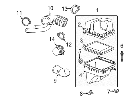 2009 Pontiac Torrent Filters Diagram 4 - Thumbnail