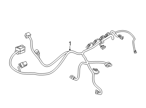 2017 Chevy Caprice Harness Assembly, Engine & Trans Wiring Diagram for 92284168