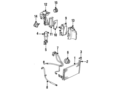 1993 GMC Sonoma Air Conditioner Diagram