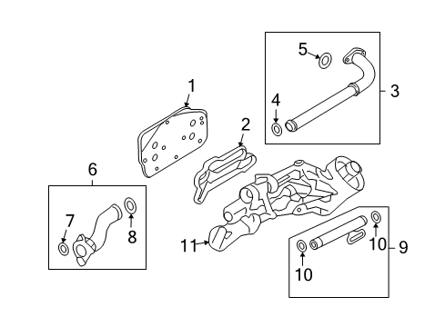 2009 Pontiac G3 Oil Cooler Diagram