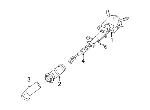 2007 Chevy Monte Carlo Steering Column, Steering Wheel Diagram 1 - Thumbnail