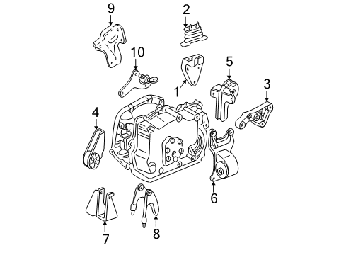 2000 Chevy Malibu Engine Mounting Diagram