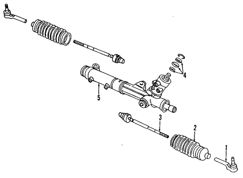 1997 Pontiac Firebird P/S Pump & Hoses, Steering Gear & Linkage Diagram 1 - Thumbnail