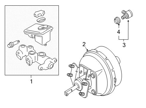 1995 Chevy Cavalier Hydraulic System, Brakes Diagram