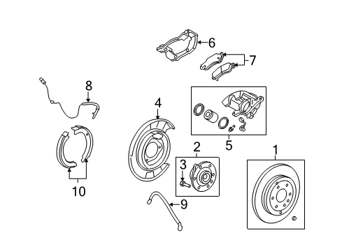 2015 Chevy Traverse Brake Components, Brakes Diagram 2 - Thumbnail