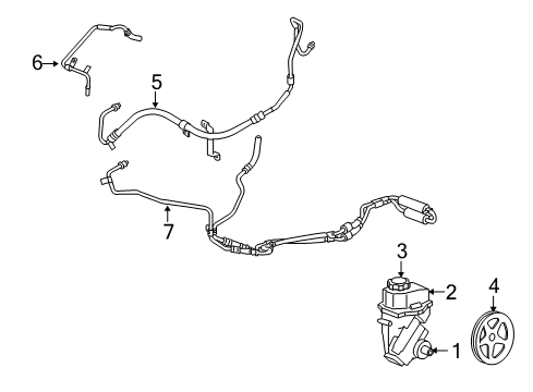 2010 Saturn Vue PUMP KIT,P/S Diagram for 19369086