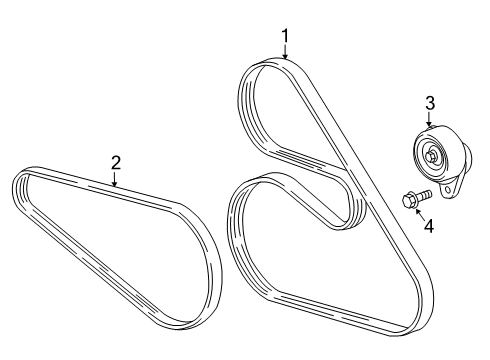 2020 Cadillac CT6 Belts & Pulleys, Cooling Diagram 2 - Thumbnail