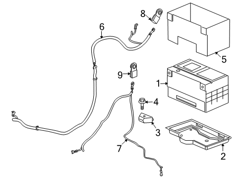 2004 Hummer H2 Cable Asm,Battery Negative Diagram for 88986345