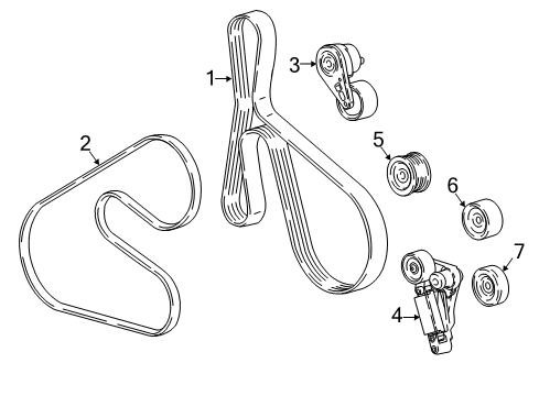 2017 Chevy Silverado 1500 Belts & Pulleys, Cooling Diagram 3 - Thumbnail