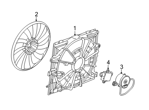 2015 Cadillac CTS Cooling System, Radiator, Water Pump, Cooling Fan Diagram 7 - Thumbnail