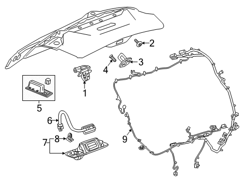 2018 GMC Terrain Harness Assembly, Lift Gate Wiring Diagram for 84191394