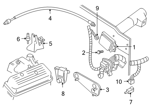 1995 Chevy Blazer Screw, Oval Csk Head Cr Rec Tap/X, Csd Diagram for 15599046