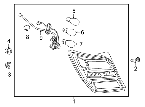 2019 Chevy Sonic Bulbs Diagram 6 - Thumbnail