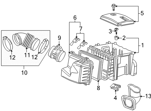 2005 Buick Terraza Air Intake Diagram