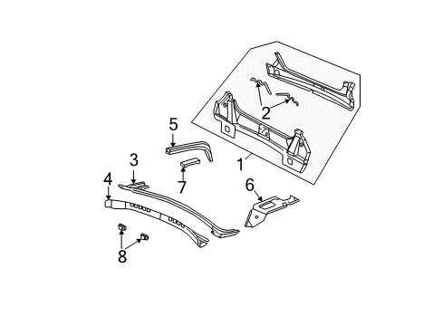 2003 Buick Park Avenue Rear Body Diagram